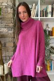Beyond Terry Oversized Cowl Knit Raspberry Marl